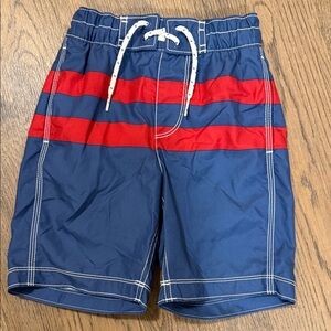 GAP Kids Blue and Red Mesh swim suit